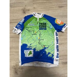 Trek Across Maine 2010‎ Bicycle Cyclist Jersey Size XL Cycling v Gear